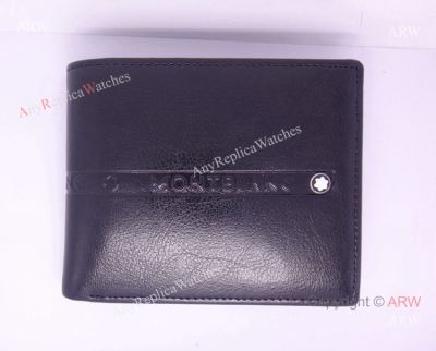 Mont blanc Wallet Replica w/ In the middle Montblanc Logo Short Wallet